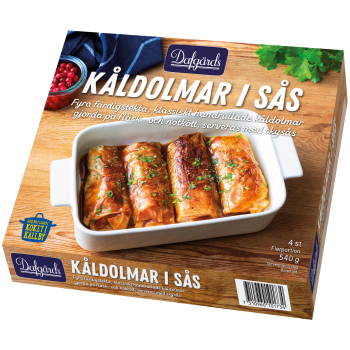 Kåldolmar i sås Fryst 4-p 540g Dafgårds.