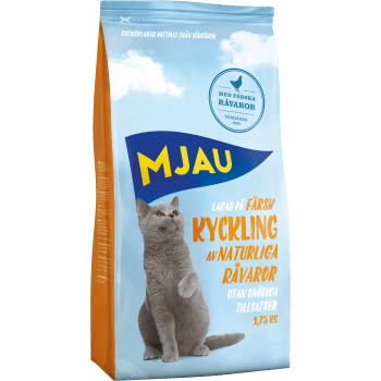 Kattmat Kyckling 1,75kg Mjau.