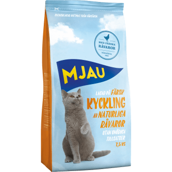 Kattmat Kyckling 7,5kg Mjau.