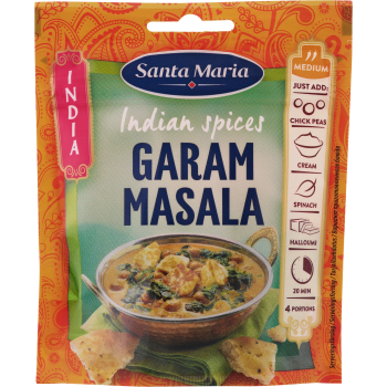 Kryddmix Indian spices Garam Masala 33g Santa Maria.