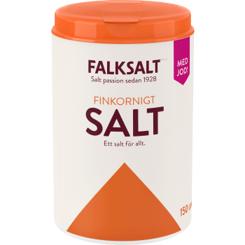Salt Finkornigt med Jod 150g Falksalt.