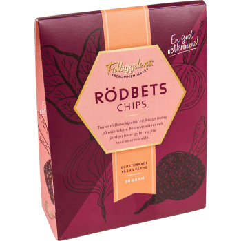 Rödbetschips 50g Falbygdens Rekommenderar.