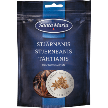 Krydda Stjärnanis Hel påse 15g Santa Maria.