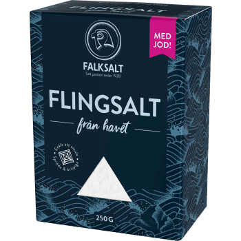 Flingsalt Med jod 250g Falksalt.