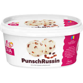 Gräddglass Punsch russin 500ml SIA Glass.