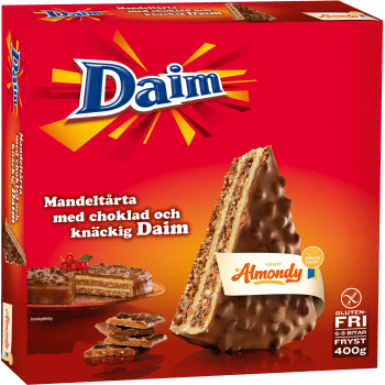 Daimtårta Glutenfri Fryst 400g Almondy.