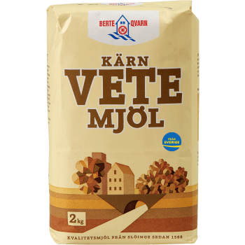 Kärnvetemjöl 2kg Berte Qvarn.