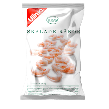 Räkor Skalade frysta 300g KRAV Ullmo.