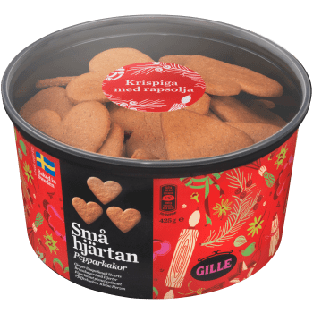 Pepparkakor Små hjärtan 425g Gille.