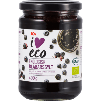 Blåbärssylt 400g KRAV ICA I love eco.