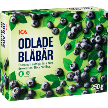 Stora blåbär Fryst 250g ICA.