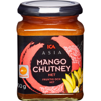 Mango chutney Hot 300g ICA Asia.