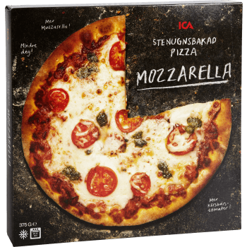 Pizza Mozzarella stenugnsbakad 375g ICA.