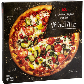 Pizza Vegetale stenugnsbakad 360g ICA.