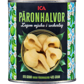 Päronhalvor 815g ICA.