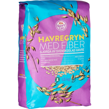 Fiberhavregryn 1,5kg ICA Gott Liv.