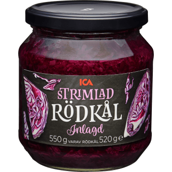 Strimlad Rödkål 550g ICA.