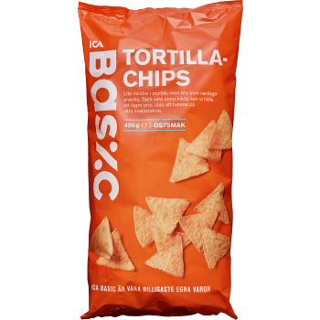 Tortillachips Ost 450g ICA Basic.