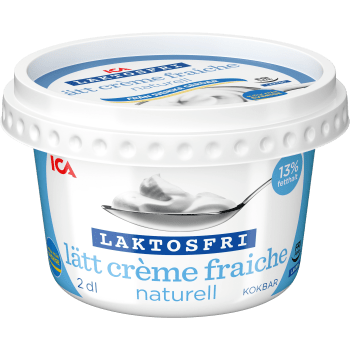 Lätt Crème fraiche Laktosfri 13% 2dl ICA.
