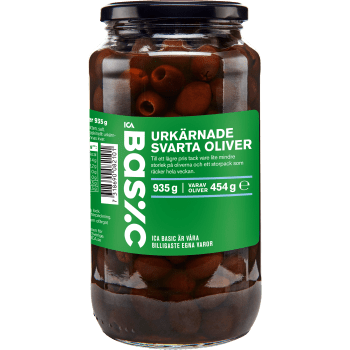Oliver Svarta Urkärnade 935g ICA Basic.