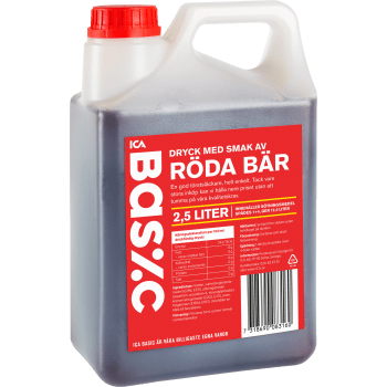 Dryck Röda bär 2,5l ICA Basic.
