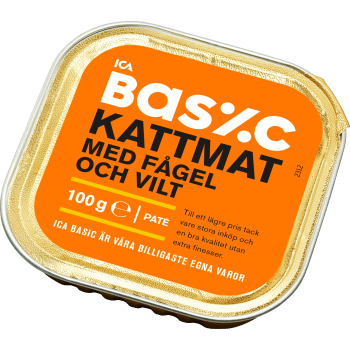 Kattmat Vilt & hare 100g ICA Basic.