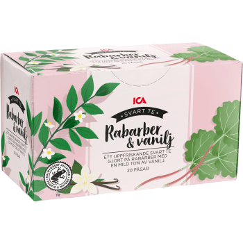 Rabarber & vanilj te 20-p ICA.