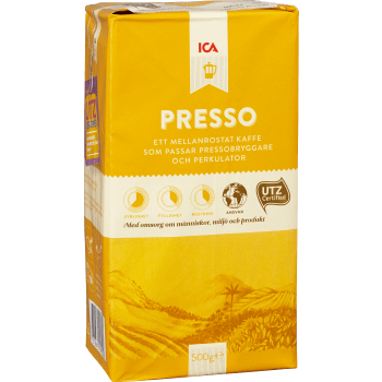 Bryggkaffe, Presso, Mellanrost, 500g, ICAs.