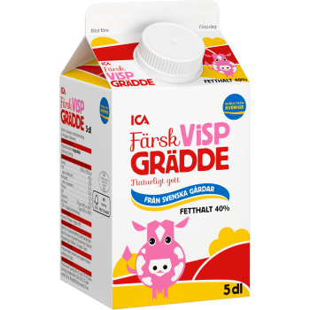 Vispgrädde Färsk 40% 5dl ICA.