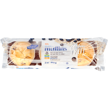 Blåbärsmuffins Glutenfri Fryst 3-p 180g ICA.
