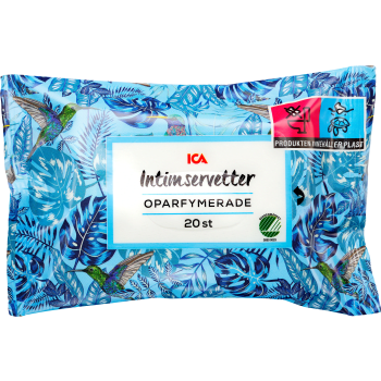 Intimservetter 20-p Miljömärkt ICA.
