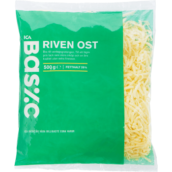 Riven ost 500g ICA Basic.