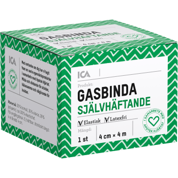 Gasbinda Självhäftande 1-p ICA Hjärtat.