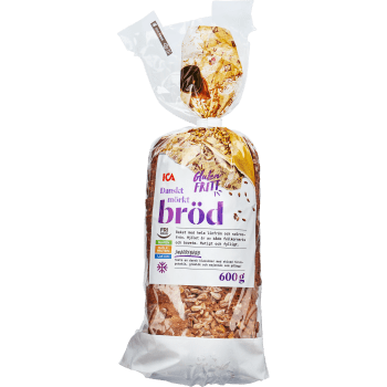 Dansk Grovt Bröd Glutenfri 600g ICA.