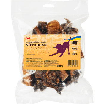 Hundsnacks Mixpåse nötdelar 300g ICA.