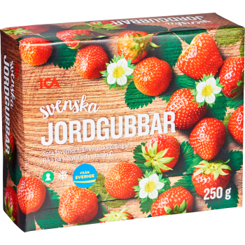 Svenska Jordgubbar Fryst 250g ICA.