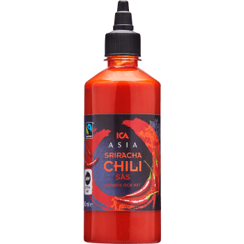 Chilisås Sriracha hot 450ml Fairtrade ICA.