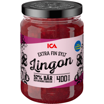 Lingonsylt Extra fin 400g ICA.