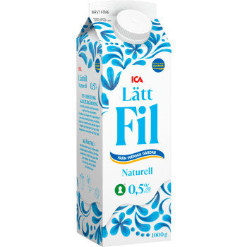 Lättfil Naturell 0,5% 1000g ICA.