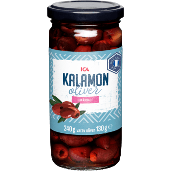 Kalamonoliver urkärnade 240g ICA.