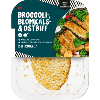 Broccoli & Blomkålsbiffar med ost 200g ICA.