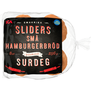 Hamburgerbröd Små 8-p 256g ICA.