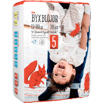 Byxblöjor 12-18kg Miljömärkt 38-p ICA.