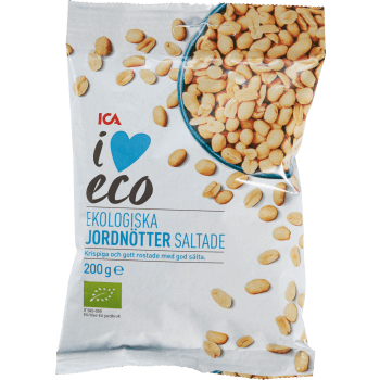 Jordnötter saltade Ekologisk 200g ICA I love eco.