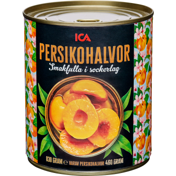 Persikohalvor 480g ICA.