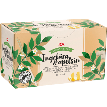 Te Grönt Ingefära & apelsin 20-p ICA.