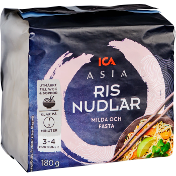 Risnudlar 180g ICA Asia.