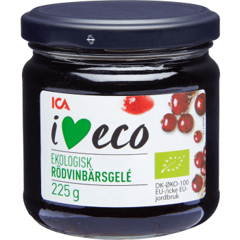 Gelé Rödvinbär Ekologisk 225g ICA I love eco.