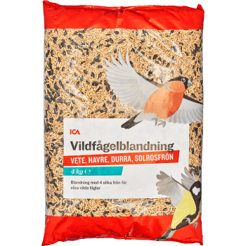 Vildfågelblandning 4kg ICA.