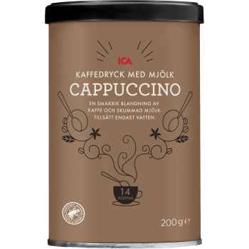 Snabbkaffe Cappuccino 200g ICA.